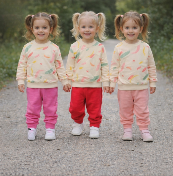 Ensemble 2 pièces Filles en coton