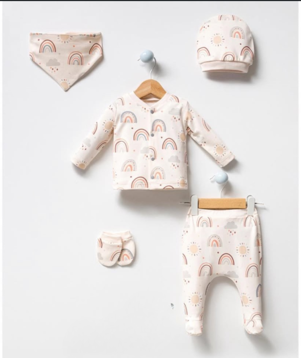 Pack naissance  bébé unisexe  5 pièces - By Bubbles