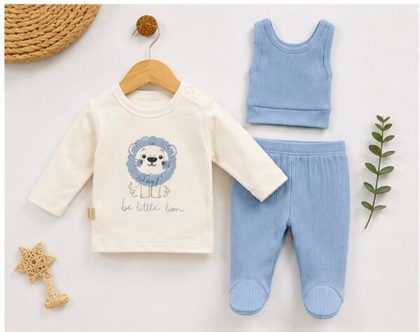 Pack naissance 3 pièces 100% coton doux