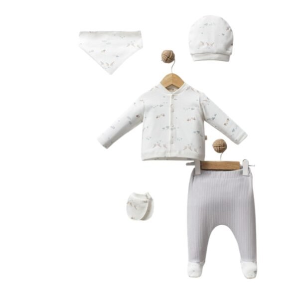 Pack naissance garçon by bubbles 5 pcs coton Bio